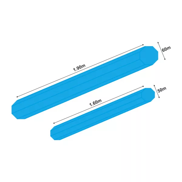 GARBOLINO TUBE PROTECTION OCTOGONAL ANTI-UV přepravní tuba 1,90m x 60mm