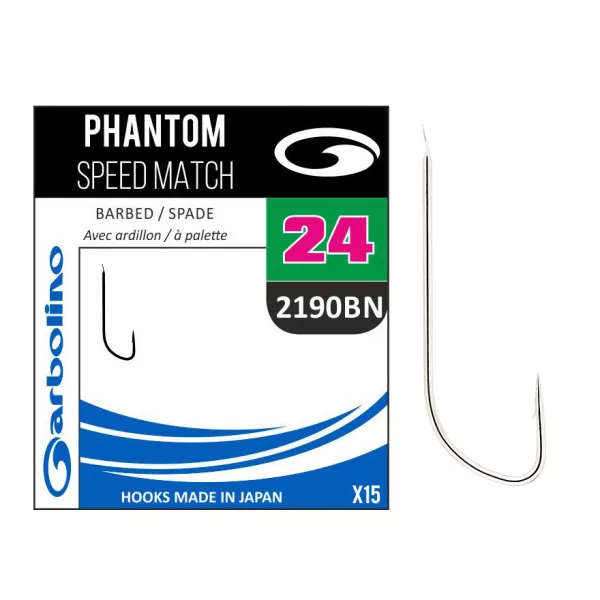 Garbolino Phantom Speed Match 2190BN 22 Háček, s protihrotem, na jemnou montáž 15ks