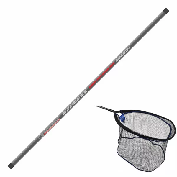 Garbolino Net Handle Express Carp Put Over Podběráková rukojeť 2,90m a Hlava Set