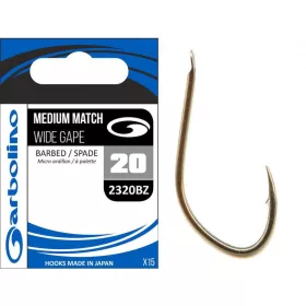 Garbolino 2320BZ háček 20 / MEDIUM MATCH / WIDE GAPE