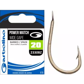 Garbolino 2330BZ 14 háček / POWER MATCH / WIDE GAPE