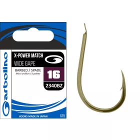 Garbolino 2340BZ 12 háček / X-POWER MATCH / WIDE GAPE