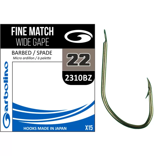 Garbolino FINE MATCH WIDE GAPE / 2310BZ 18 háček