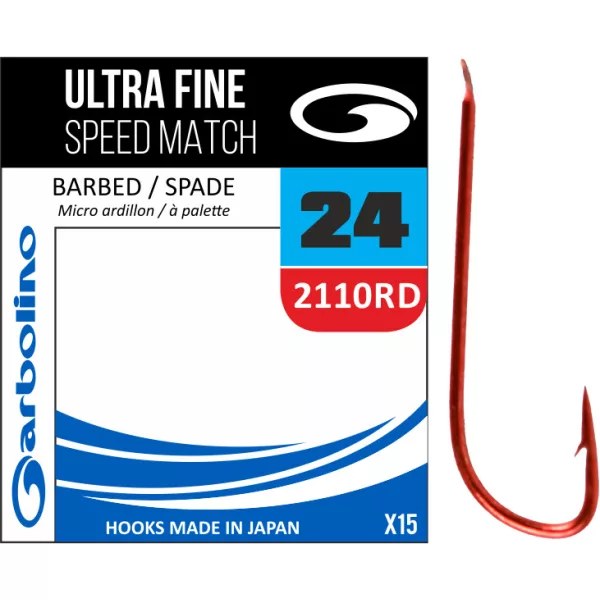 Garbolino Ultra Fine Red Speed Match/2110RD 20 háčků