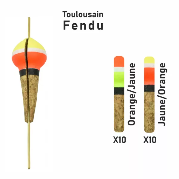 Garbolino - STREAMLINE TROUT FLOAT X20 - SPLITTED TOULOUSAIN FLOAT - Splávky - Pstruhový splávek