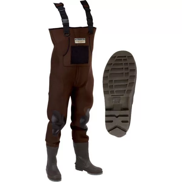 Garbolino - CHEST WADERS NEO PRECISION PRO - MOLDED SOLES 42-43 - Hrudní brodící kalhoty - Neoprenové holínky