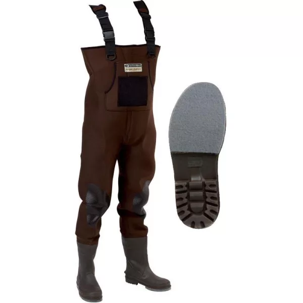 Garbolino - CHEST WADERS NEO PRECISION PRO - MIXED SOLES 40-41 - Hrudní brodící kalhoty - Neoprenové holínky