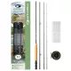FLY COMBO 86 - #4/5 - ROD + REEL + FLY LINE + BOX + 6 FLIES + CONICAL RIG + LINE CUTTER + NYLON SPOOL Muškařský prut