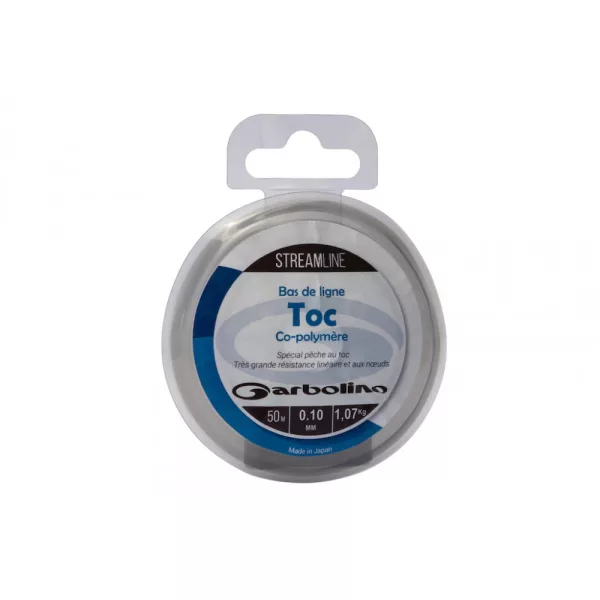 Garbolino - STREAMLINE MONO BL INVISIBLE - Návazec - Monofilní vlasec - Pstruhový vlasec 0,10mm
