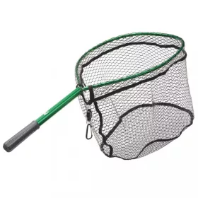   Garbolino - RAQUETTE Pevná rukojeť/RACQUET + MAGNET - Tyč k podběráku se síťkou - Podběrák na přívlač - Podběrák na pstruhy