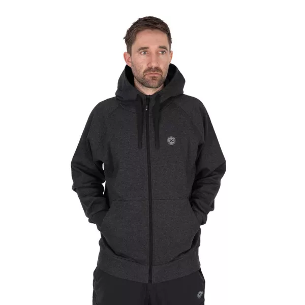 Matrix Charcoal Marl Zip Hoody Mikina S