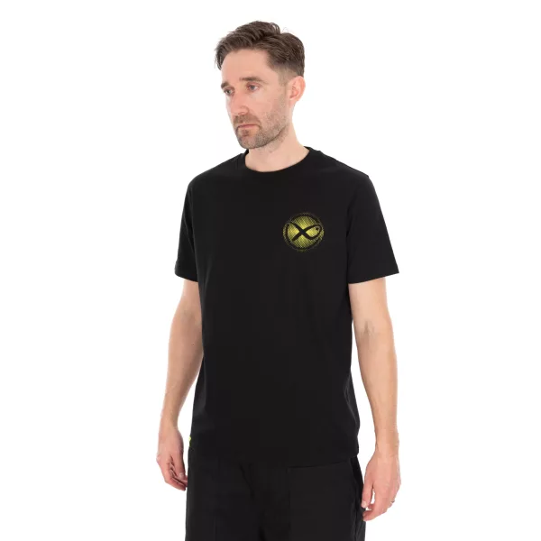 Matrix Large Fade Logo Černo-limetkové tričko L