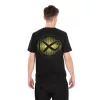 Matrix Large Fade Logo Černo-Limová Polokošile 2XL