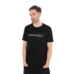 Matrix Large Fade Logo Černo-Šedá Polokošile L