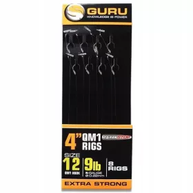   Guru QM1 Speed Stop Ready Rigs 4 předvázané háčky - 10 cm - 16 QM1 - 7lb - 0,17mm