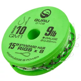   Guru QM1 Standard Hair 15 Size 12 (0.19mm) předvázaný háček