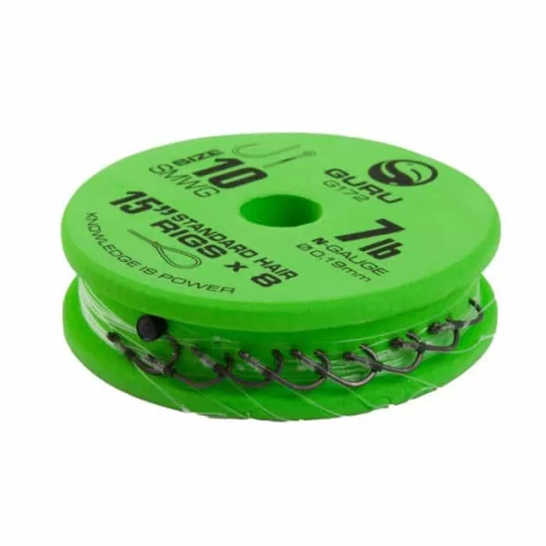 GURU SUPER MWG STANDARD HAIR READY RIGS 15 Size 18 (0.15mm) předvázaný háček