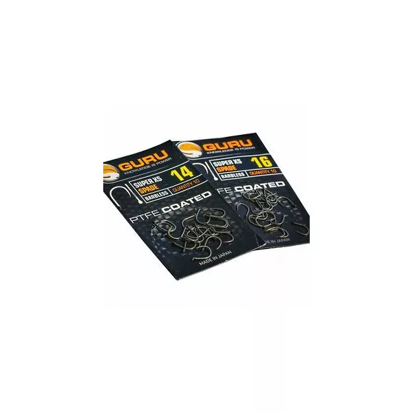 Guru Super XS Hook size 20 (Barbless/Spade End) - háček
