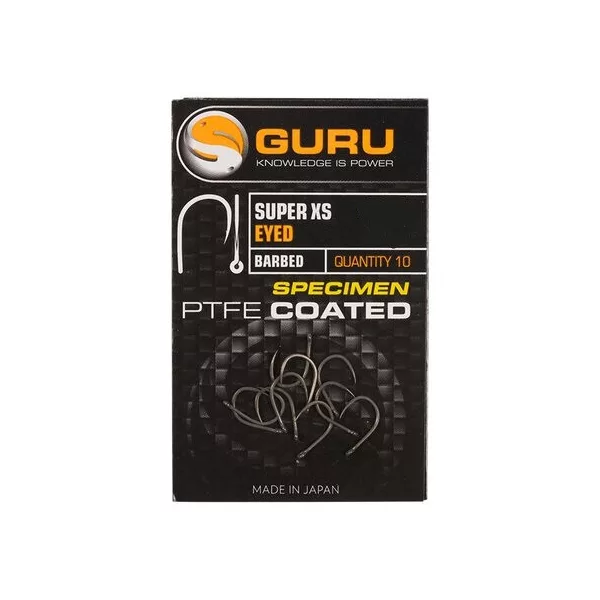 Guru Super XS Size 20 (Barbless/Eyed) - háček