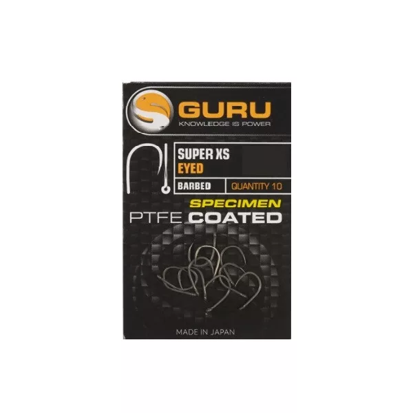 Guru Super XS Size 16 (Barbed/Eyed) - háček