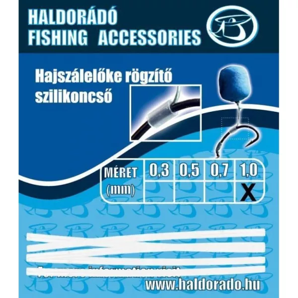 Haldorádó Silikonová trubička pro upevnění vlasového návazce 10mm 5ks