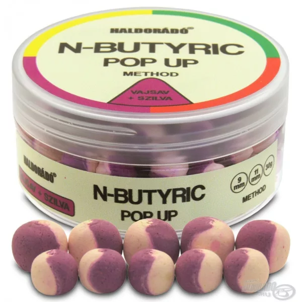 Haldorádó N-Butyric Pop Up Method 9, 11 mm - Kyselina máselná + Švestka