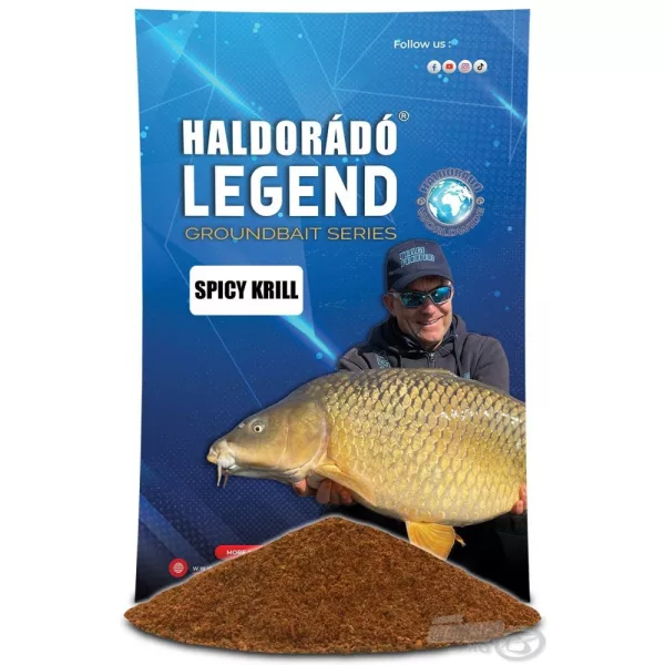 Haldorádó LEGEND Groundbait - Kořeněný Krill 800gr