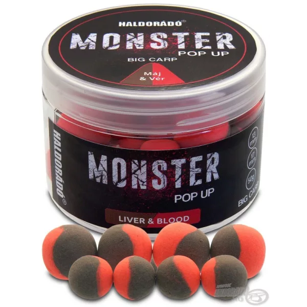 Haldorádó MONSTER Pop Up Big Carp 13, 17 mm - Játra & Krev