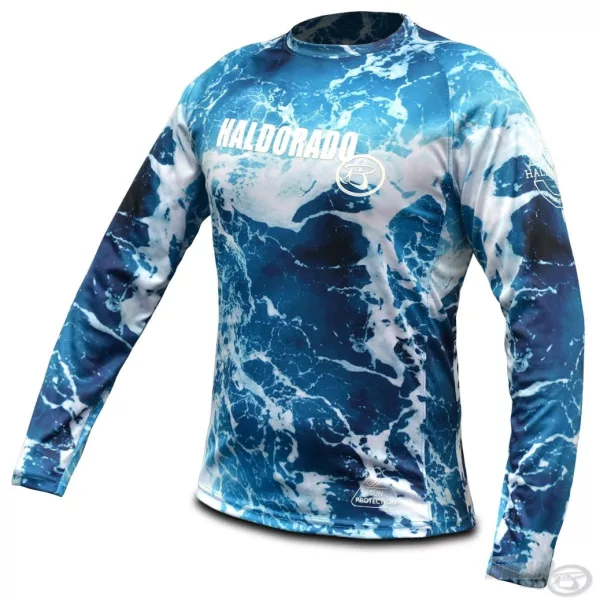 Haldorádó Letní Tričko Dlouhý Rukáv Camou Blue XS