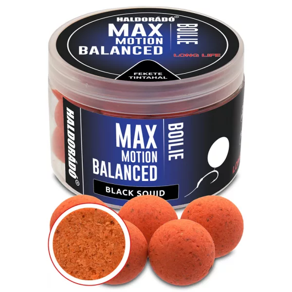 Haldorádó Max Motion Boilie Vyvážený Černá oliheň 70gr 20mm Boilie
