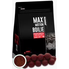   Haldorádó Max Motion Bojle Long Life Kořeněná Červená Játra 800gr 20mm Bojle