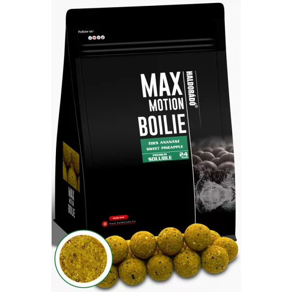 Haldorádó Max Motion Bojle Premium Soluble Sladký Ananas 800gr 24mm Bojle