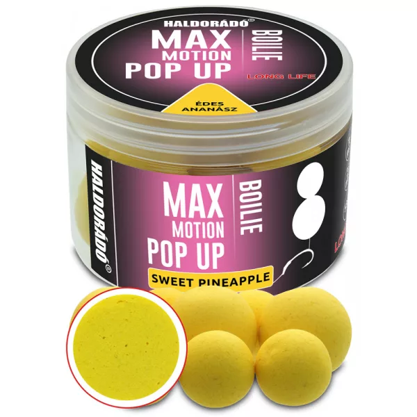 Haldorádó Max Motion Boilie Pop Up Sladký Ananas 50gr 16-20mm Boilie