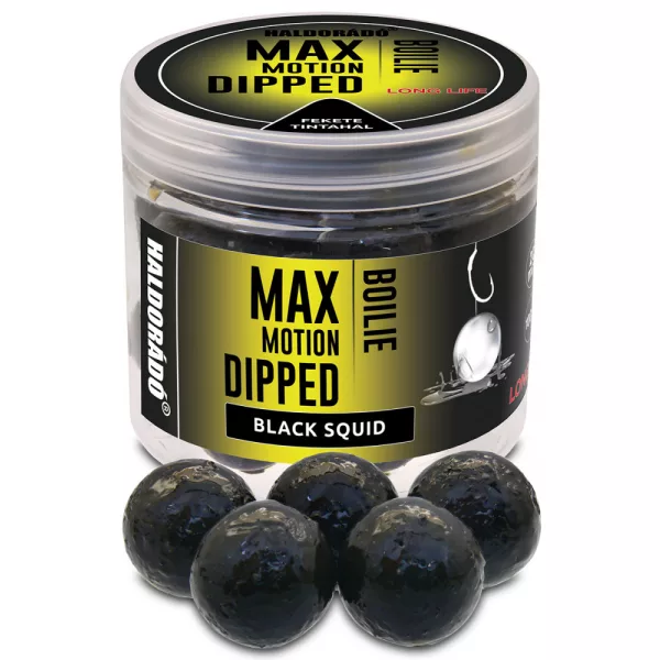 Haldorádó Max Motion Boilie Namáčený Černá oliheň 100gr 20mm Boilie