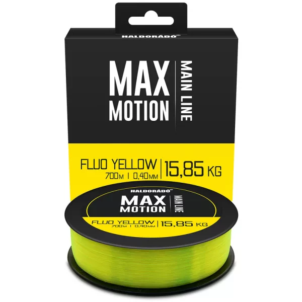 Haldorádó Max Motion 0,40mm 700m Monofilní hlavní vlasec - Fluo Žlutá