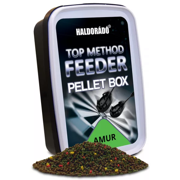 Haldorádó Top Method Feeder Krabička na pelety Amur 400gr 1-2mm