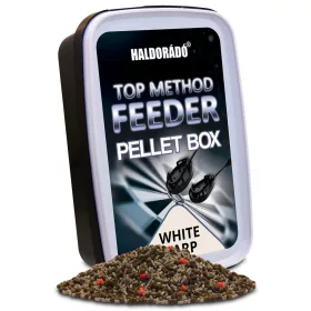   Haldorádó Top Method Feeder Krabička na pelety White Carp 400gr 1-2mm