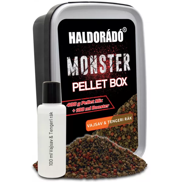 Haldorádó Monster Kyselina Máselná-Mořský Rak 400gr 2-3-4mm Krabička na pelety