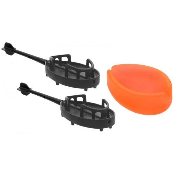 Haldorádó Dart Metal L 35gr method krmítko 2ks+1ks sada s gumovým plničem