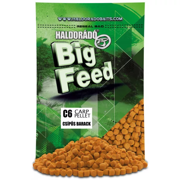 Haldorádó Big Feed C6 Peleta Pikantní Broskev 700gr 6mm Krmná peleta
