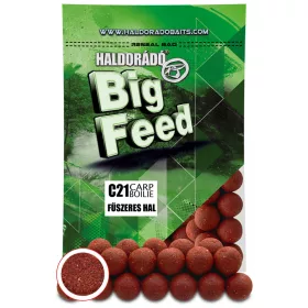   Haldorádó Big Feed C21 Boilie Kořeněné ryby 700gr 24mm Bojle