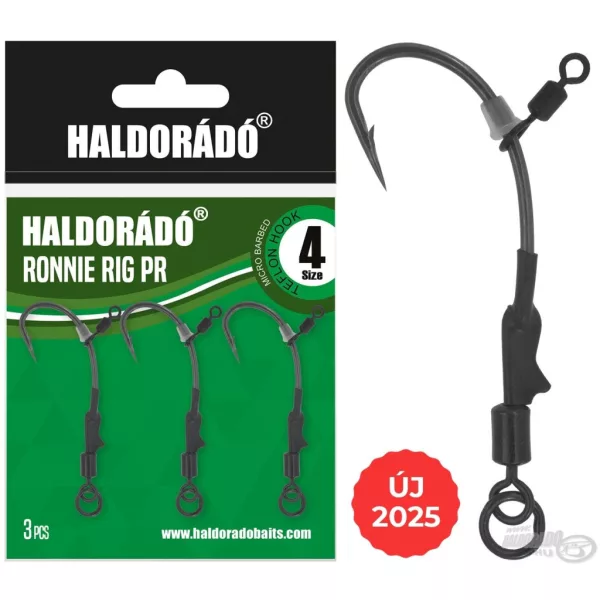 Haldorádó Ronnie Rig PR-4 Předvázaný boilie háček 3ks