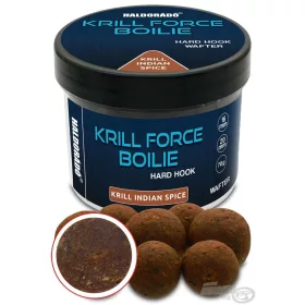   Haldorádó Krill Force Boilie Hard Hook Wafter 16, 20 mm Krill Indian Spice Nástrahové boilies 70gr