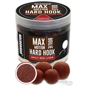   Haldorádó Max Motion Boilie Hard Hook Wafter 16, 20mm Kořeněná Červená Játra nástrahové boilies 100gr