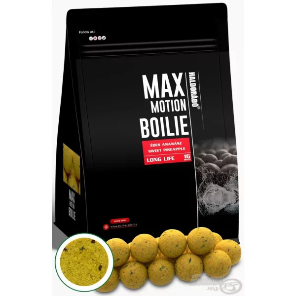 Haldorádó Max Motion Boilie Long Life 16mm Sladký Ananas Boilie 800gr