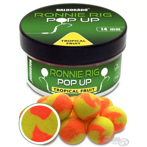 Haldorádó Ronnie Rig Pop Up Tropical Fruit 14mm Chytací Boilie 30gr