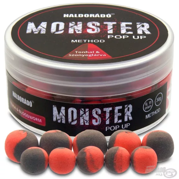 Haldorádó Monster Pop Up Method Tuňák & Komáří larva 9-11mm Pop Up 30gr