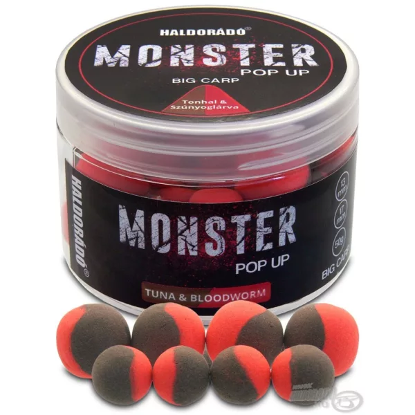 Haldorádó Monster Pop Up Big Carp Tuňák & Komáří larva 13-17mm Pop Up 50gr