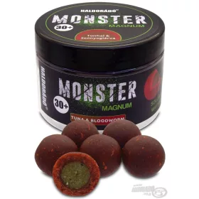   Haldorádó Monster Magnum 30+mm Tuňák & Komáří larva Potápivé háčkové boilies 70gr
