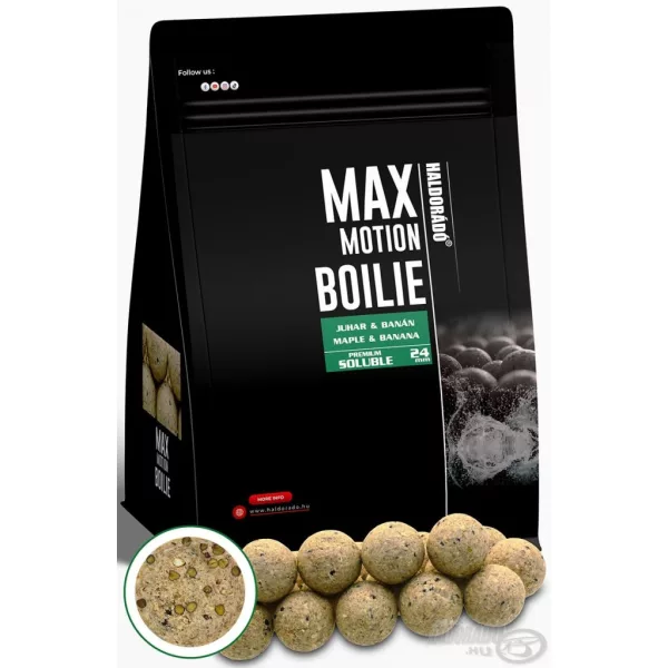 Haldorádó Max Motion Boilie Premium Soluble 24mm Javor & Banán Boilie 800gr